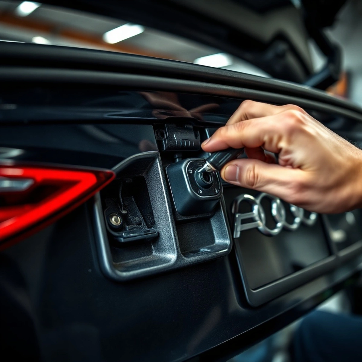 Установка камеры заднего вида Audi A6 C7: пошаговое руководство